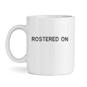 Electroworld / Rostered On Combo Mug